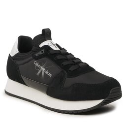 

Снікерcи Calvin Klein Jeans Retro Runner Laceup Refl YM0YM00742 Black/Bright White BEH, Чорний
