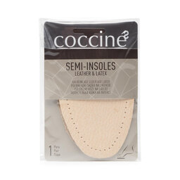 Coccine Usnjeni polovični vložki Coccine Semi-Insoles Leather On Latex 665/62/AZ Bež