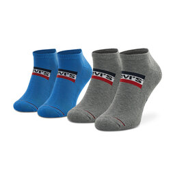 Levi's® Unisex trumpų kojinių komplektas (2 poros) Levi's® 701219507 Palace Blue