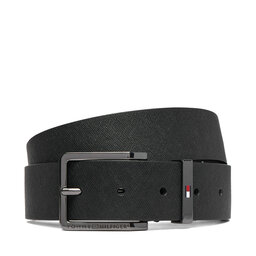 Tommy Hilfiger Gürtel Tommy Hilfiger Oliver Saffiano 3.5 AM0AM14573 Schwarz