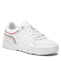 Tommy Hilfiger Сникърси Tommy Hilfiger Low Cut Basket Sneaker FW0FW06524 White YBR