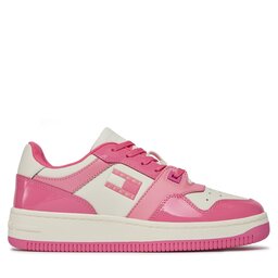 

Снікерcи Tommy Jeans Tjw Retro Basket Patent Ltr EN0EN02499 Pink Alert THW, Рожевий