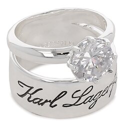 KARL LAGERFELD Комплект 2 пръстена KARL LAGERFELD 231W3923 Silver A290