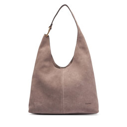 Calvin Klein Handtasche Calvin Klein Slouchy Suedelarge Shoulder Bag LV04F3690G Braun