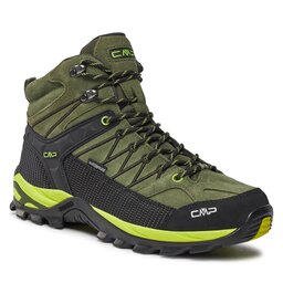CMP Trekkingschuhe CMP Rigel Mid Trekking Shoes Wp 3Q12947 Kaki-Acido 02FP