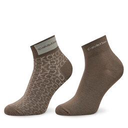 Calvin Klein Комплект 2 чифта къси чорапи мъжки Calvin Klein 701224868 Lead Grey 002