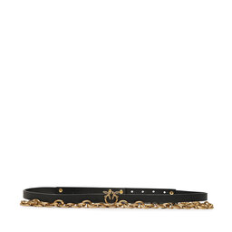 Pinko Dambälte Pinko Love Micro Chain H1 Belt 20232 PLT01 102136.A1A8 Black Z99Q