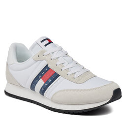 Tommy Jeans Sneakersy Tommy Jeans Tjm Runner Casual Ess EM0EM01351 White YBR