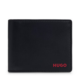 Hugo Nagyméretű férfi pénztárca Hugo Subway Trifold 50471612 Black 002