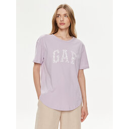 Gap Gap Marškinėliai 875093-02 Violetinė Relaxed Fit