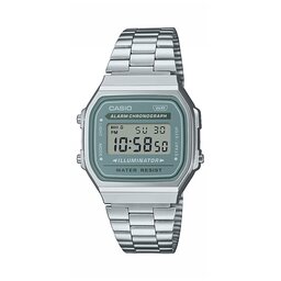 Casio Uhr Casio A168WA-3AYES Silver/Silver