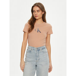 Calvin Klein Jeans Calvin Klein Jeans Marškinėliai Gradient J20J224982 Koralų Slim Fit