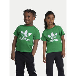 adidas adidas T-Shirt adicolor Trefoil IY4013 Grün Regular Fit