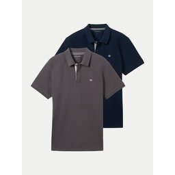 Tom Tailor Tom Tailor 2er-Set Poloshirts 1044879 Bunt Regular Fit