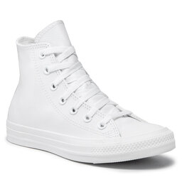 Converse Sneakers aus Stoff Converse Ct A/S Lthr Hi 1T406 White Monochrome