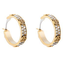 Tory Burch Naušnice Tory Burch Small Miller Stud Hoop 153688 Zlatna