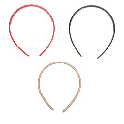 Nelli Blu Juego de 3 cintas para el pelo Nelli Blu 7KE-007-AW23 Rojo