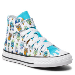 Converse Bambas Converse Ctas Hi A02155C White/Baltic Blue/Lime Rave