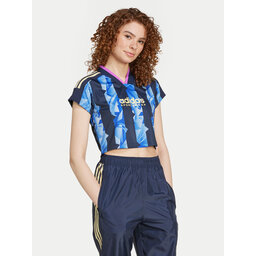 adidas adidas Marškinėliai Tiro Cut 3-Stripes IX3728 Mėlyna Slim Fit