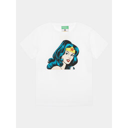 United Colors Of Benetton United Colors Of Benetton T-Shirt 3096C10IO Λευκό Regular Fit