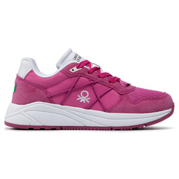 

Снікерcи United Colors Of Benetton Ascent BTW117306 Fucsia/White, Рожевий
