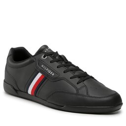 Tommy Hilfiger Laisvalaikio batai Tommy Hilfiger Classic Lo Cupsole Leather FM0FM04277 Black BDS