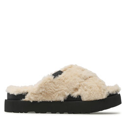 

Шльопанці Ugg W Fuzz Sugar Cross Slide 1135131 NBLC, Бежевий