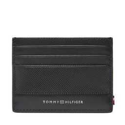 Tommy Hilfiger Puzdro na kreditné karty Tommy Hilfiger Th Foundation Cc Holder AM0AM13506 Čierna
