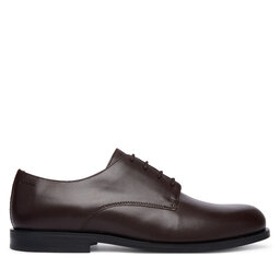Calvin Klein Halbschuhe Calvin Klein Ess Rubber Derby Lth HM0HM02056 Dunkelbraun