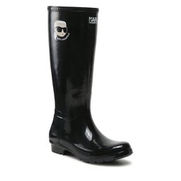 KARL LAGERFELD Cizme de cauciuc KARL LAGERFELD KL47090N Black Rubber