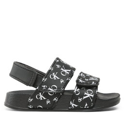 

Босоніжки Calvin Klein Jeans Logo All Over Velcro Sandal V1B2-80626-1172 M Black 999, Чорний