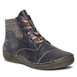 Rieker Botine Rieker 52541-14 Ozean / Grau-Rost 14