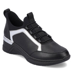 Rieker Sportcipő Rieker N4379-01 Schwarz / Schwarz / Argento / Schwarz 01