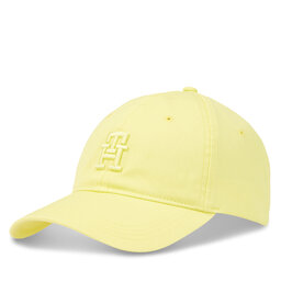 Tommy Hilfiger Czapka z daszkiem Tommy Hilfiger Beach Summer Soft Cap AW0AW16170 Żółty
