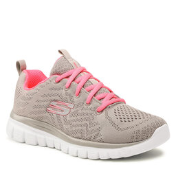 Skechers Apavi Skechers Get Connected 12615/GYCL Gray/Coral
