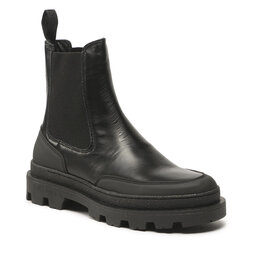 Les Deux Gležnjarji Chelsea Les Deux Tanner Leather Chealsea Boot LDM820021 Black 100100