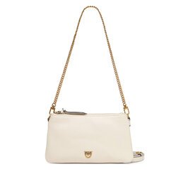 PINKO Handtasche PINKO Double Mini Al 25-26 PLTT 105359 A0QO Weiß