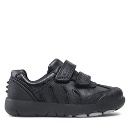 Снікерcи Clarks Rex Stride T 261614397 Black Leather, Чорний