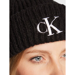 

Шапкa Calvin Klein Jeans Monogram Embroidery K60K610120 Black BDS, Чорний