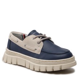 Tommy Hilfiger Scarpe basse Tommy Hilfiger Lace-Up Shoe T3X4-32897-1592 M Blue/Beige X236