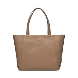 Calvin Klein Rankinė Calvin Klein Re-Lock Seasonal Shopper Lg K60K611334 Silver Mink PFA