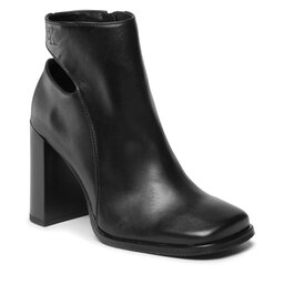 Calvin Klein Jeans Stövletter Calvin Klein Jeans Heel Zip Boot Lth YW0YW01070 Triple Black BEH