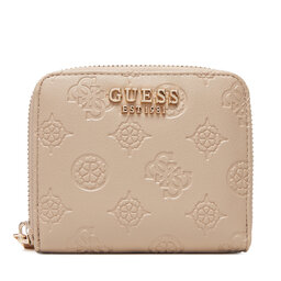 Guess Mały Portfel Damski Guess Phoebe Slg SWPD96 65137 Beżowy