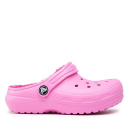 

Шльопанці Crocs Classic Lined Clog K 207010 Rose Pink, Рожевий