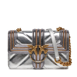 Pinko Táska Pinko Love One Mini Cl AI 23-24 PLTT 100059 A179 Silver ZZFQ