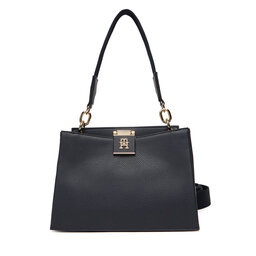 Tommy Hilfiger Дамска чанта Tommy Hilfiger Th Her Med Satchel Corp AW0AW17830 Тъмносин