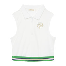 Original Marines Original Marines Polo marškinėliai DFP5184YF Balta Cropped Fit