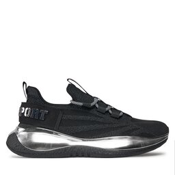 

Снікерcи Plein Sport The Iron Tiger Gen.X.02 FACS USC0429 STE003N Black/Nickel 0291, Чорний