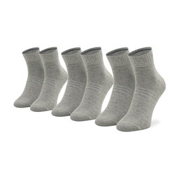 Skechers Σετ 3 ζευγάρια ψηλές κάλτσες unisex Skechers SK42017 Light Grey Mel. 9300