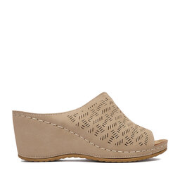 Clara Barson Pantoletten Clara Barson WYL0510-05 Beige